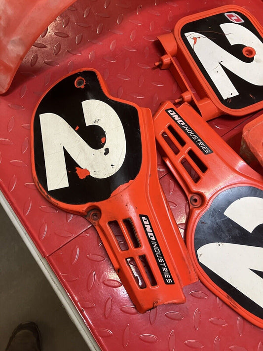 Honda CR80R 1984 rear fender left right front number plate side cover shroud