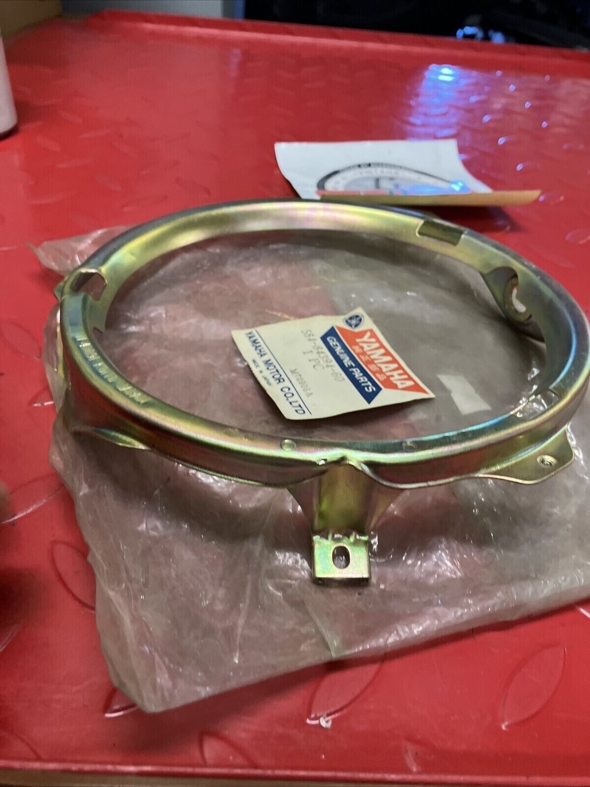 NOS YAMAHA HEADLIGHT MOUNTING RIM SUB BY 584-84330-61-93 / 447-84394-69-00 Y59