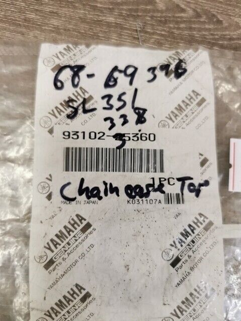 NOS YAMAHA SL351 SL338 1968 1969 CHAIN CASE TOP  93102-35360 Y108
