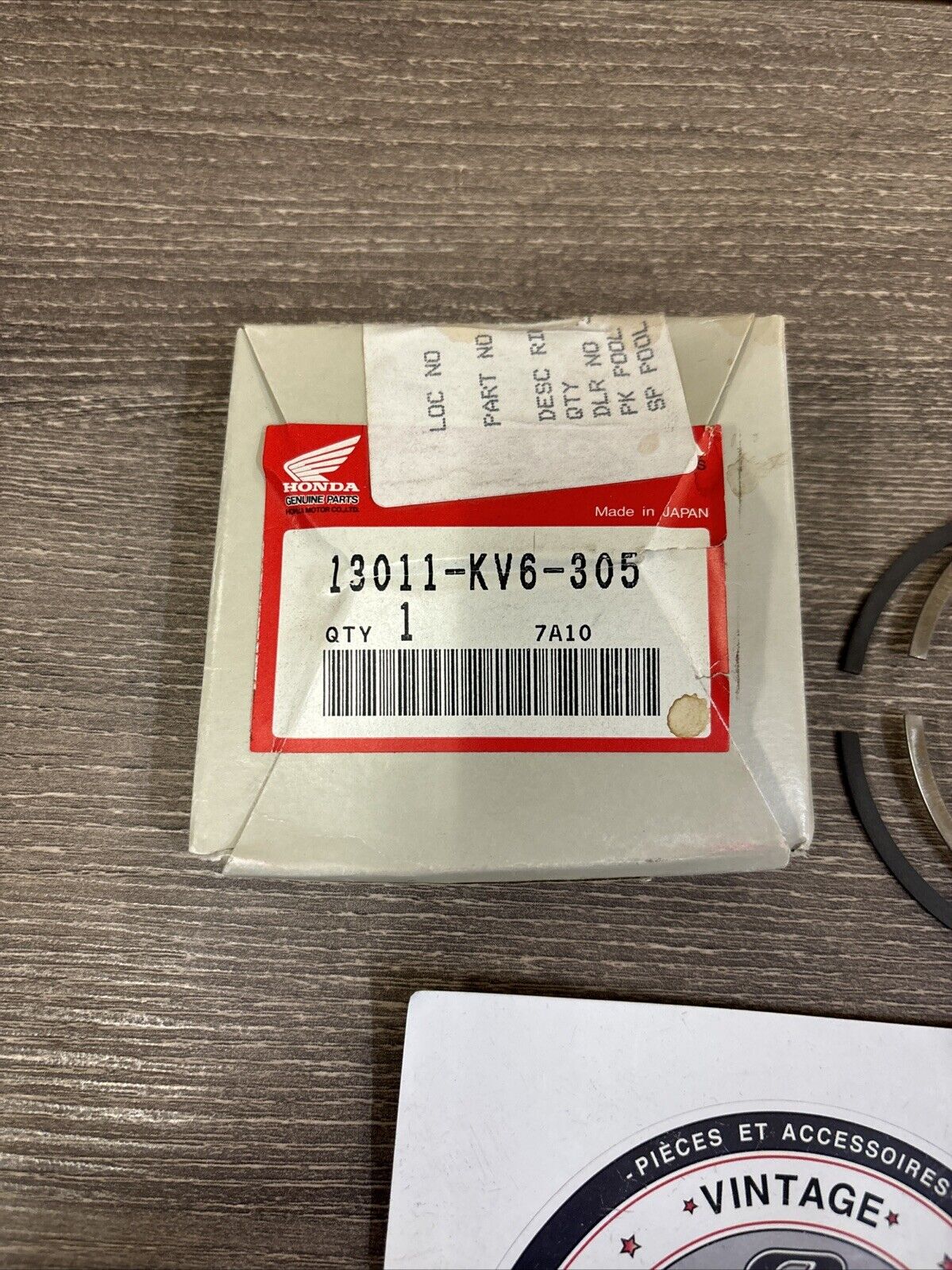 NOS Honda XL250R XR250L XR250R PISTON RING SET (STD) 13011-KV6-305 H136