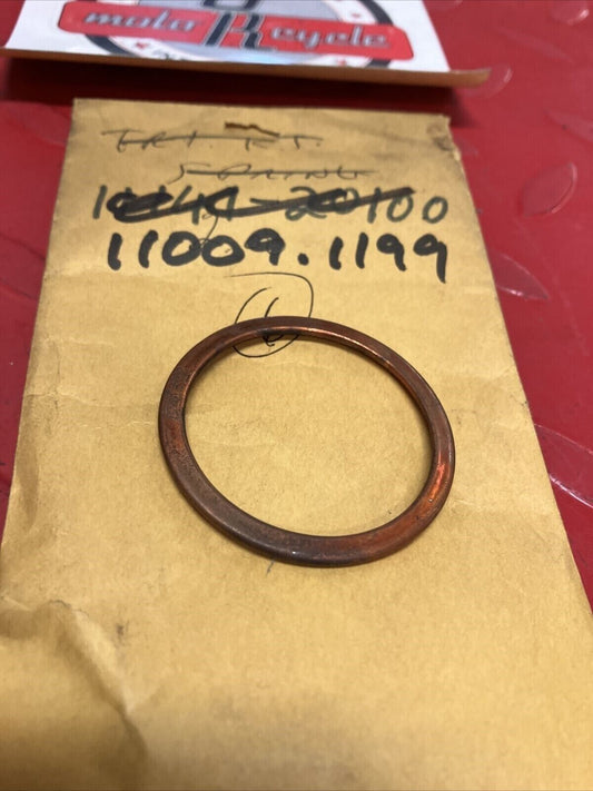 NOS KAWASAKI EXHAUST PIPE GASKET 11009-1199 K19