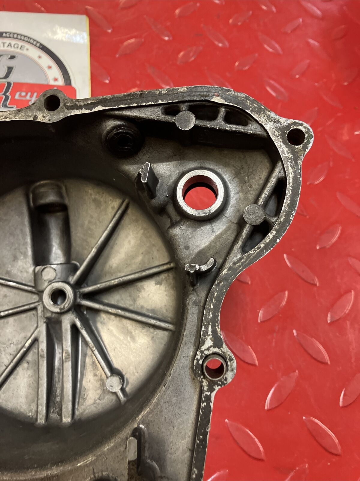 Honda CR80R 1990 right crankcase clutch cover 1987 - 1995 3