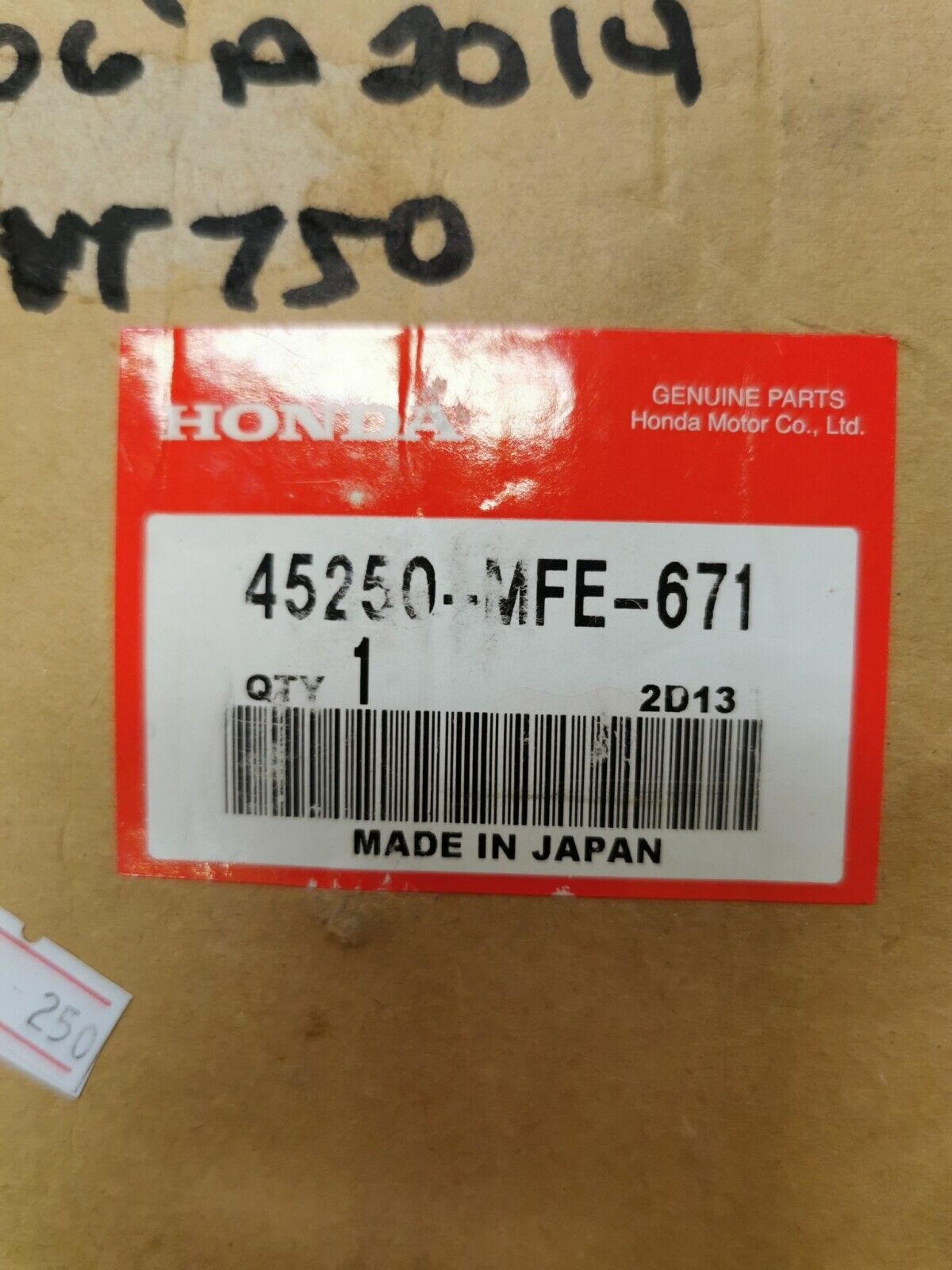 NOS ? HONDA VT750C2  2006 - 2014  CALIPER SUB ASSY R  FR  45250-MFE-671   H22