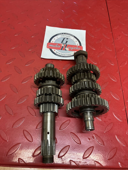 Yamaha DT250 1977 transmission mainshaft countershaft shaft gear DT400 1978 2
