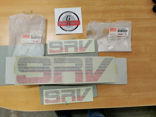 NOS YAMAHA  SRV 1989   Emblem Part Number KIT  86U-77356-00-00  86U-77355-00 Y49