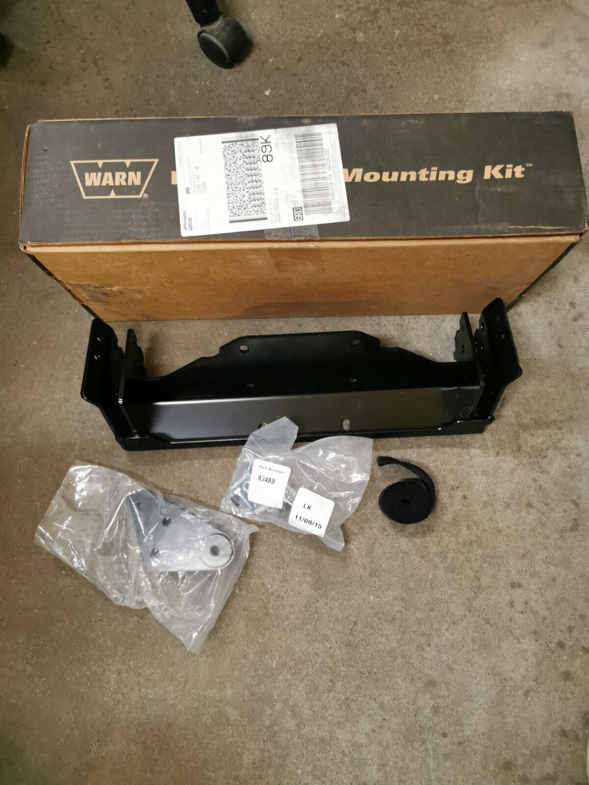 NOS YAMAHA PLOW MOUNT KIT WARN 93490 B16-F84Y0-V0-00