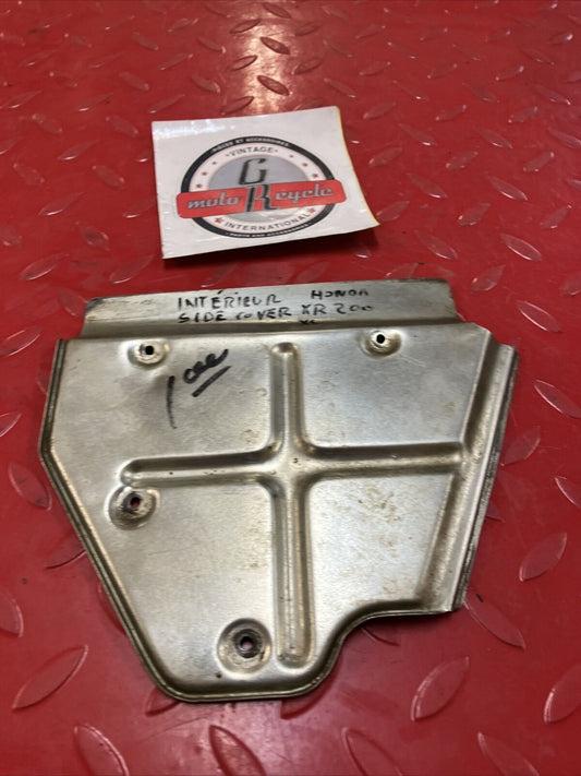 Honda XR200 1981 side cover airbox heat shield protector 1980 1982 1983