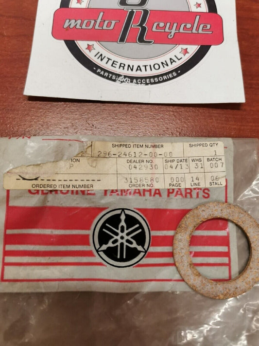 NOS Yamaha CAP GASKET 296-24612-00-00 Y71