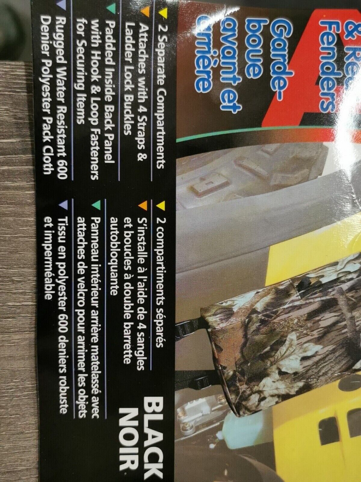 NOS ATVLOGIC FRONT REAR FENDER PACK BLACK ATVFB-B J48