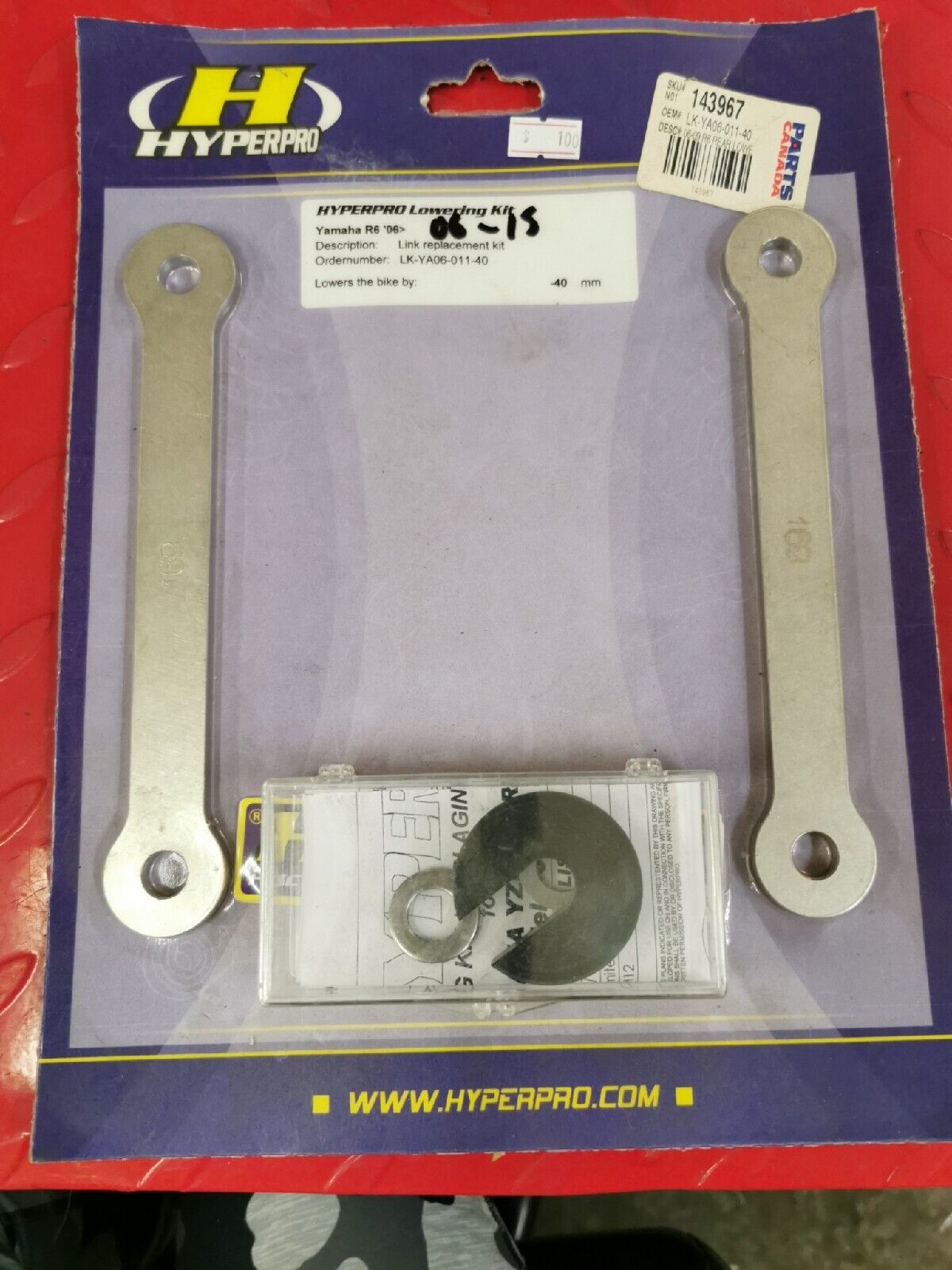 NOS HYPERPRO YAMAHA R6 2006 - 2015  Lowering Kit  lowers 40mm LK-YA06-011-40 J17