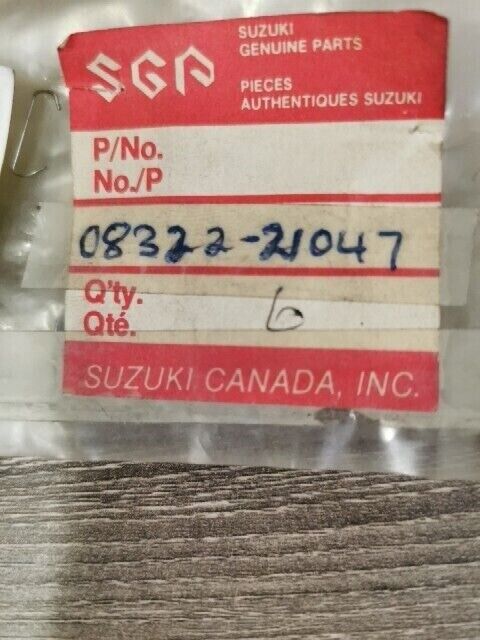 NOS SUZUKI AD50 AD60 DR100 DR125 DR500S DR600RU WASHER 4MM 08322-21047 S57