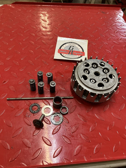 Suzuki RM125 1982 complete clutch basket hub pressure plate