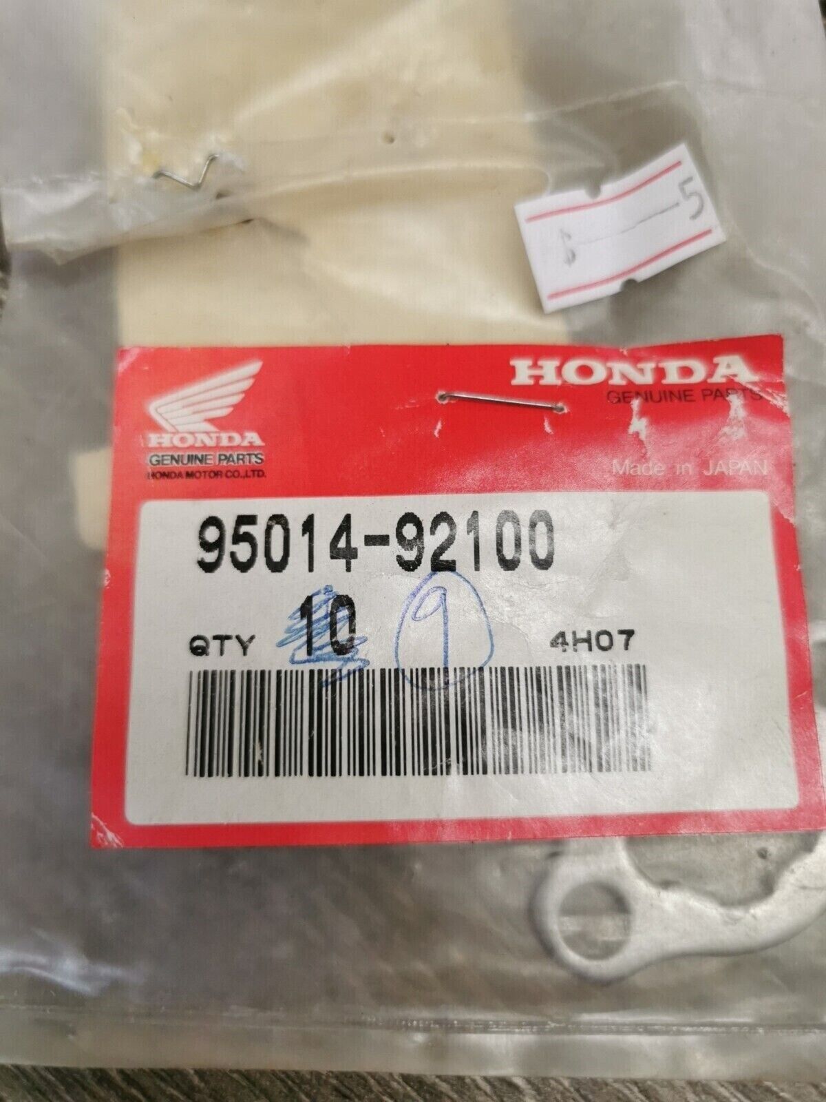 NEW NOS HONDA FIXING PLATE  95014-92100  H51