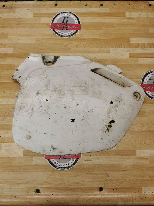 Honda CR250R 1991 right side panel cover number plate plastic 83510-KZ3-700ZB 2