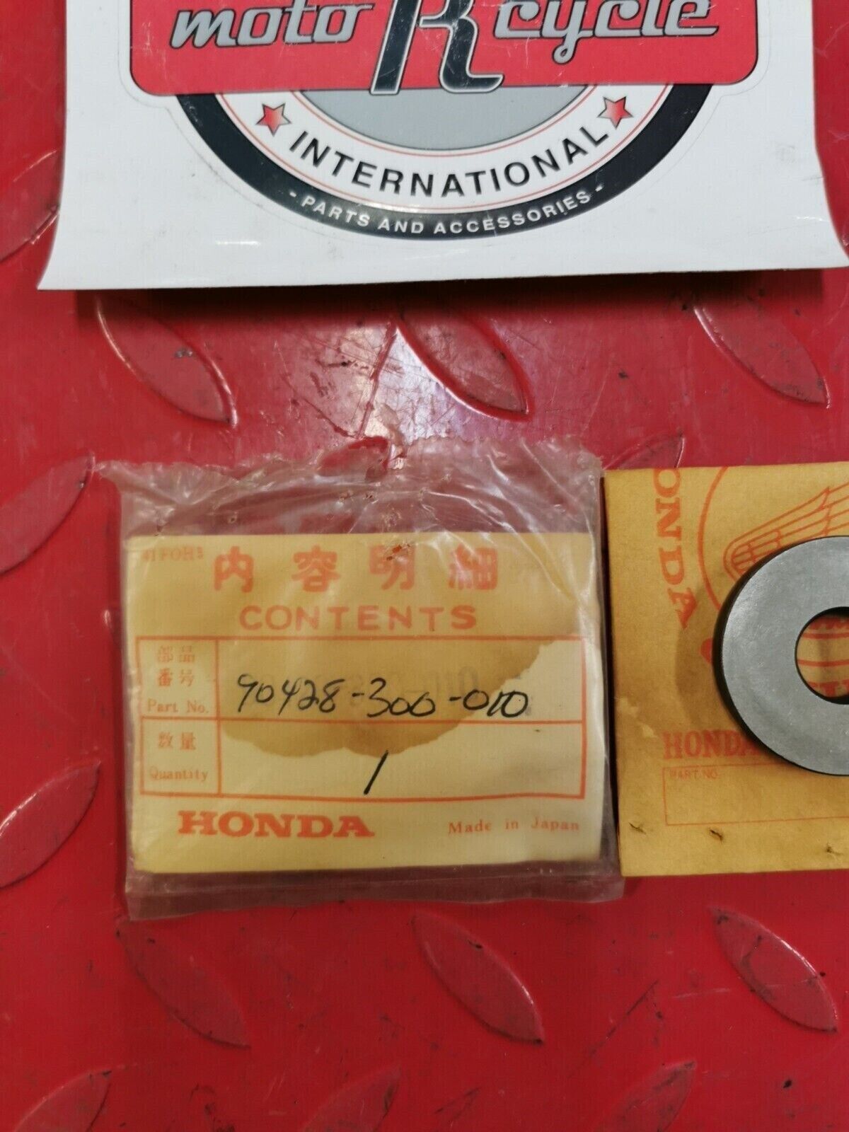 NOS Honda 1976 CB750 1985 FL350 1977 - 1984 FL250 WASHER 12MM 90428-300-010 H31