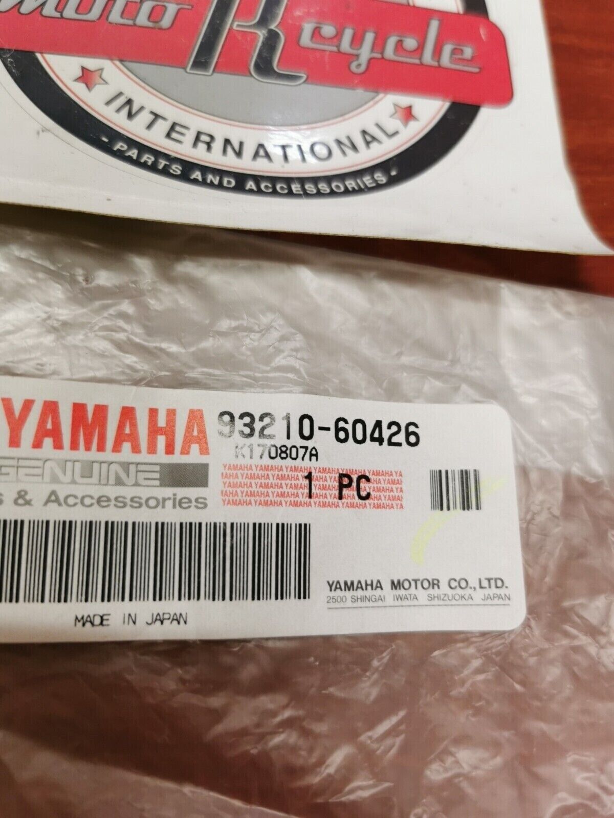 NOS Yamaha WR250 YFZ450 XV1100 XVZ13 VMX12 O-RING 93210-60426-00 Y84