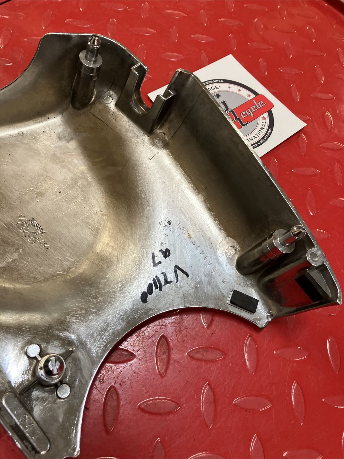 Honda VT1100 1997 VT1100C Shadow Magna left crankcase sprocket cover
