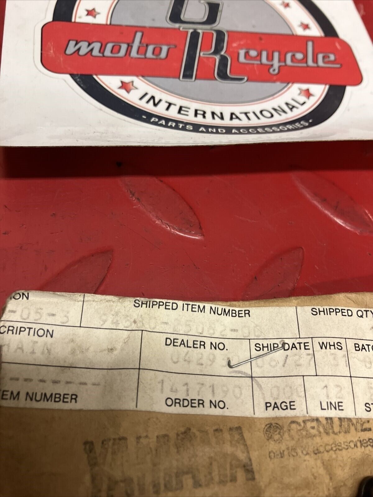 NOS YAMAHA CHAIN (DID25 62L) 94580-25062-00 Y66