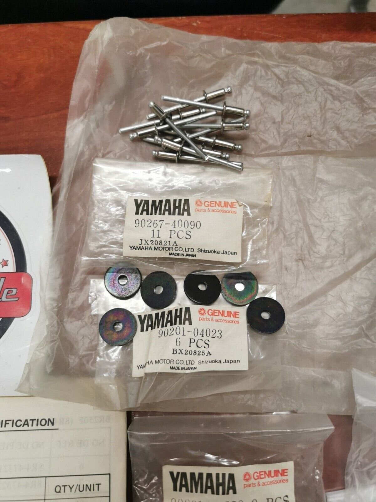 NOS Yamaha BR250F STEERING MODIF. KIT 90891-50026-00 SUB. 90891-50025-00 Y88