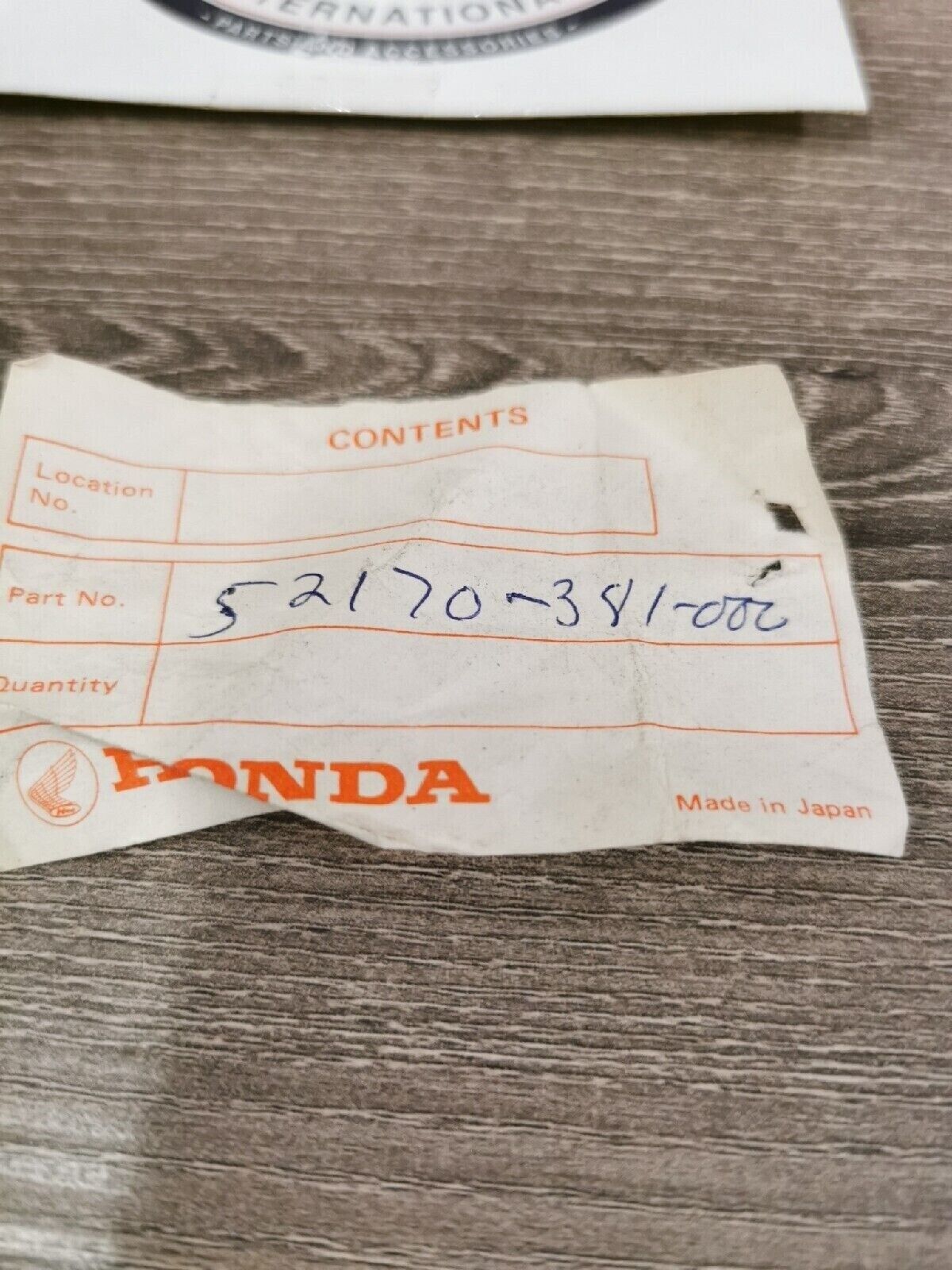 NOS HONDA CR250 1976 SLIDER  CHAIN 52170-381-000 H44