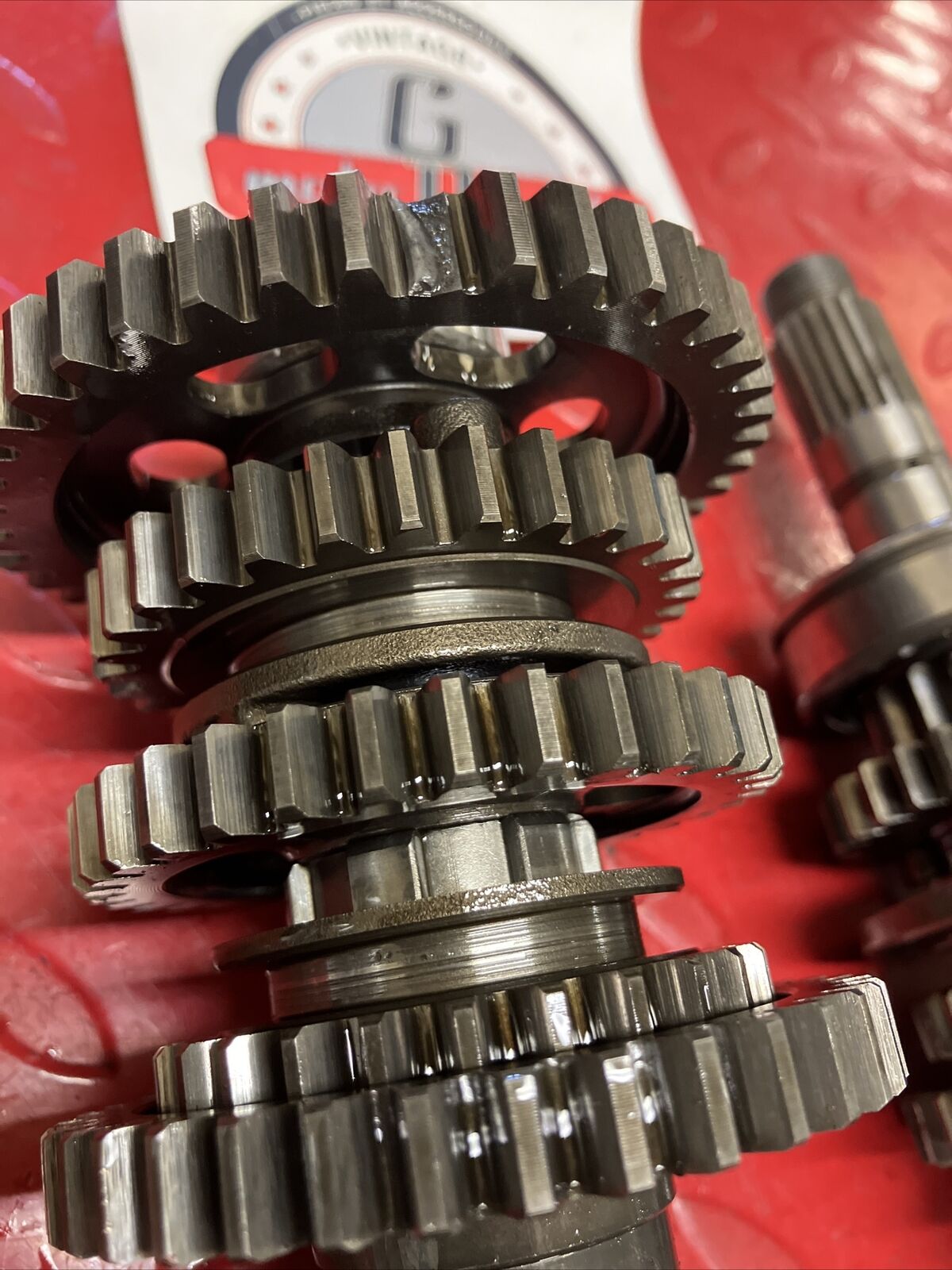 Honda XL250R 1982 transmission mainshaft countershaft shaft gear 1983