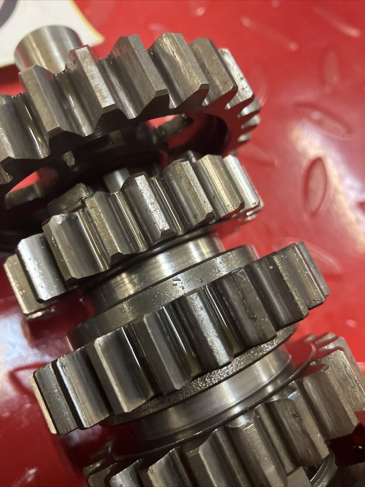 Honda CR250R 1986 transmission mainshaft countershaft main counter shaft gear 2
