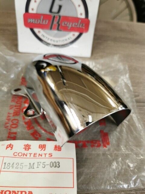 NOS HONDA VT500C 1983 1984 EXHAUST HEAT SHIELD CHAMBER COVER 18425-MF5-003 H74