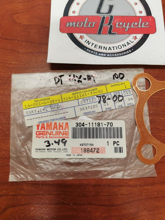 NEW NOS Yamaha MX100 DT100 RT100 CYLINDER HEAD GASKET 304-11181-70-00 Y95