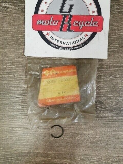NOS SUZUKI DR370 1978 1979 DR400S GN400TX TM400 TS400 CIRCLIP 09381-20001 S57