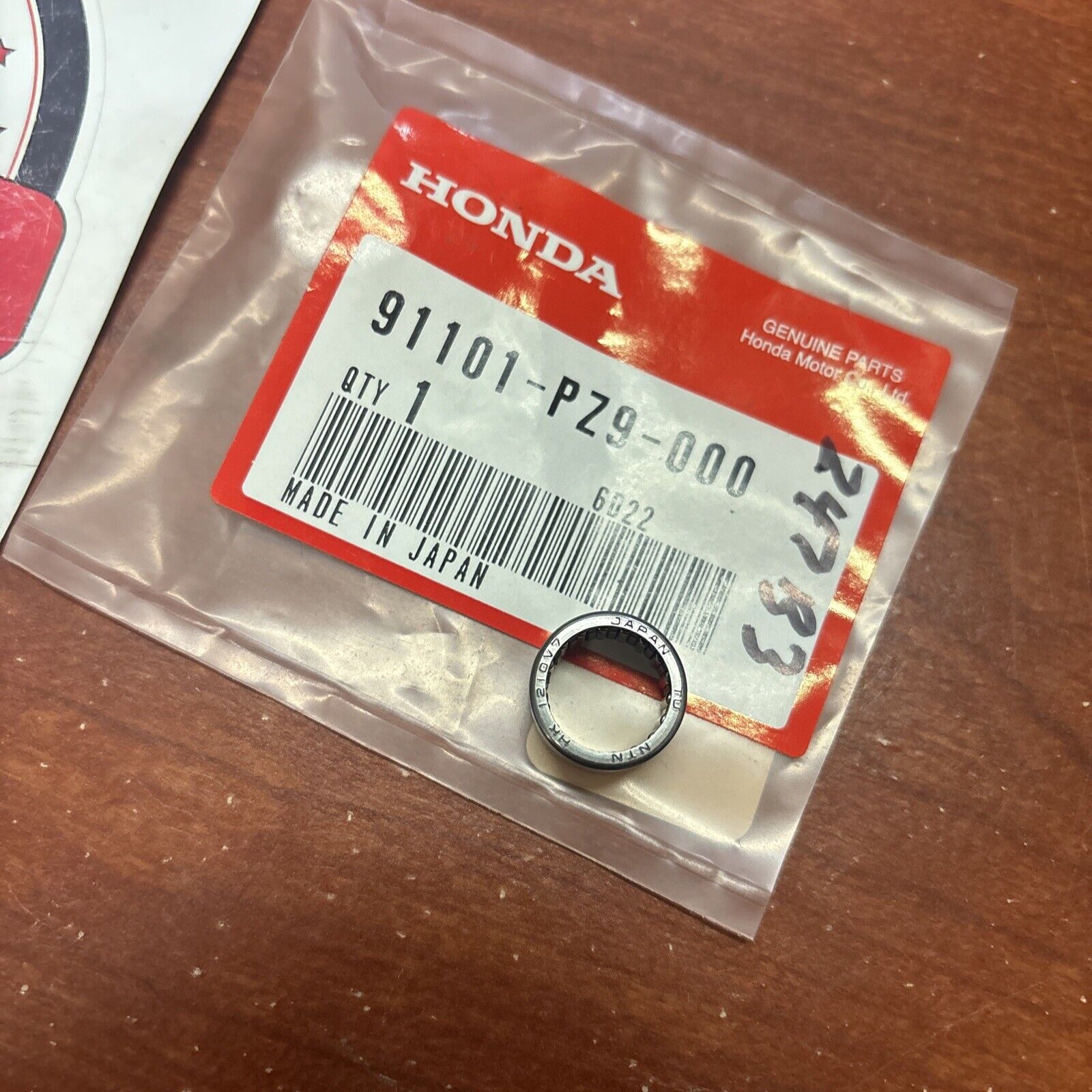 NOS Honda CBR250R CBR600RR CR250R NEEDLE BEARING 12X16X10 91101-PZ9-000 H162
