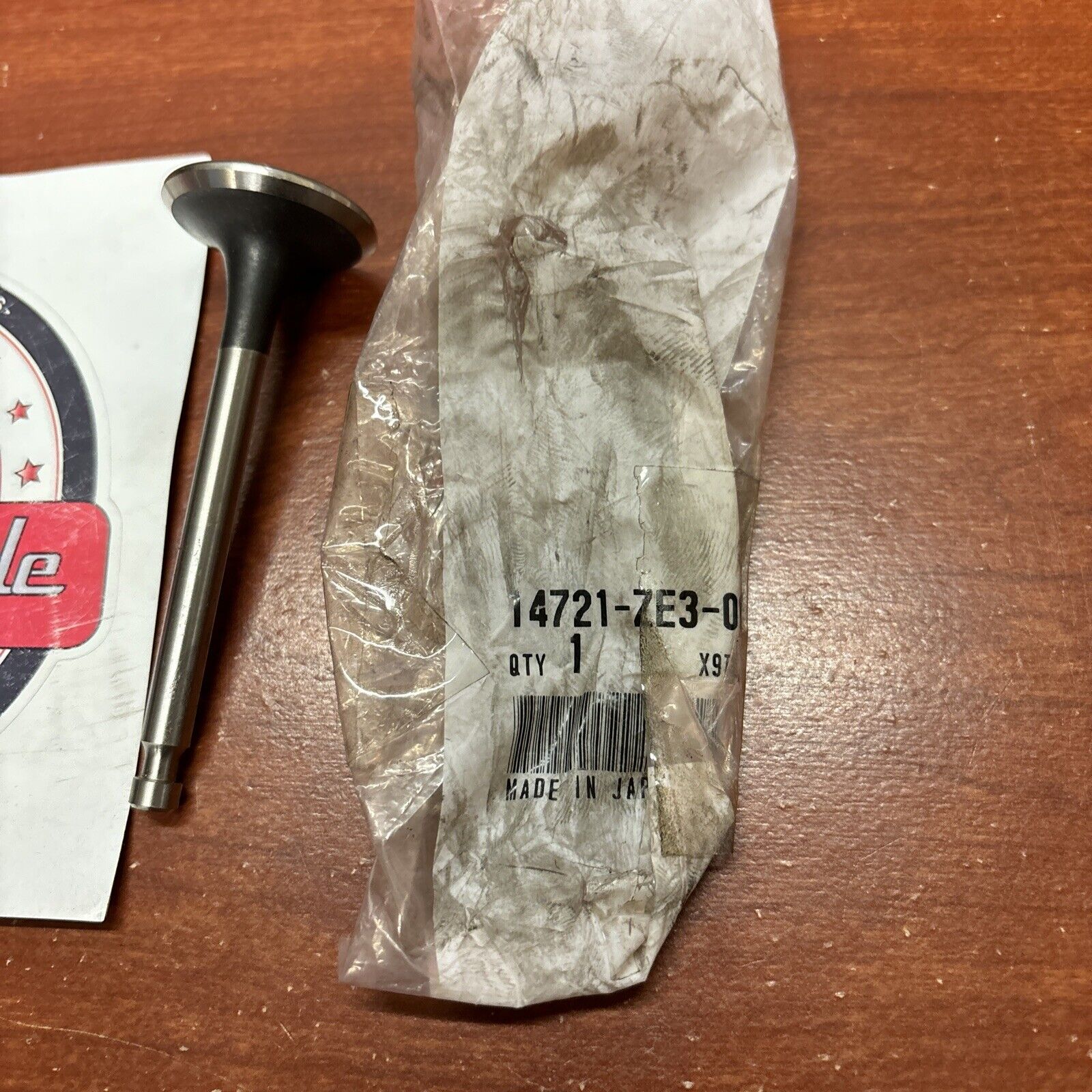 NOS Honda GX340K1 EXHAUST VALVE 14721-ZE3-000 H167