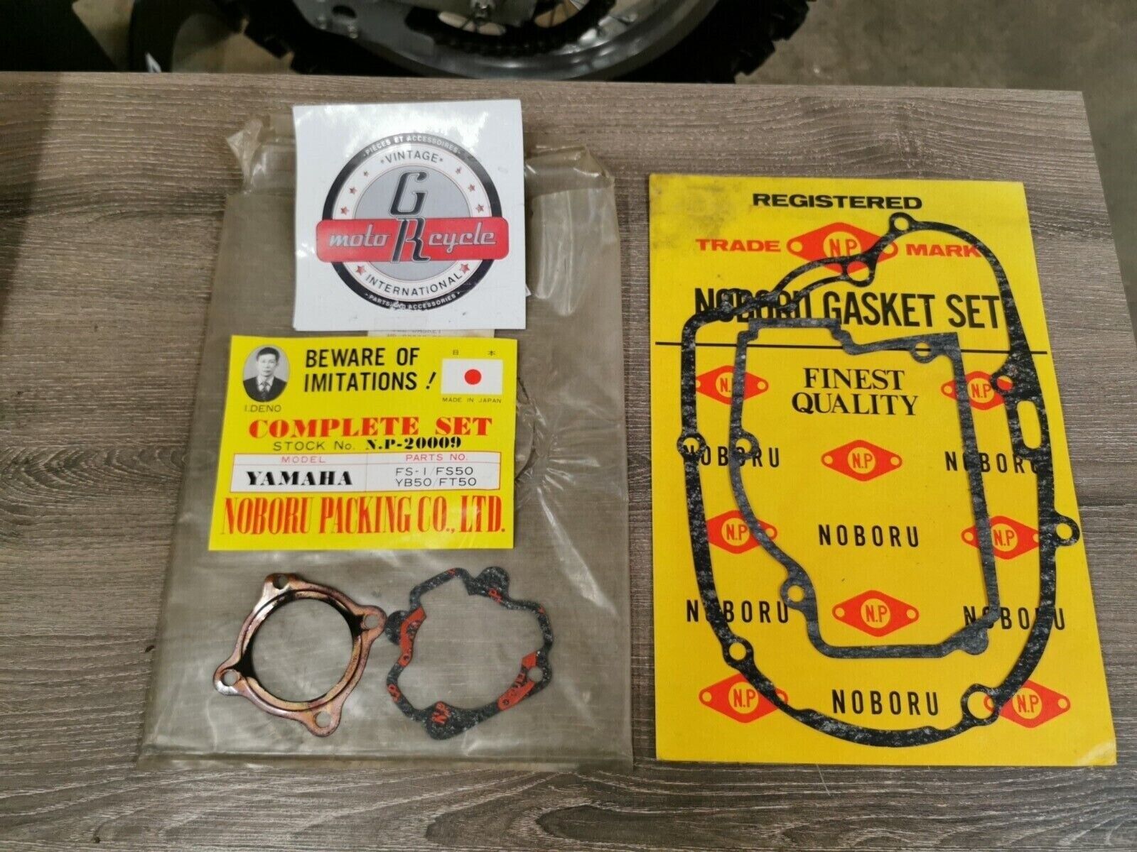 NOS NOBORU NP YAMAHA FS50 YB50 FT50 INCOMPLETE  GASKET KIT SET NP-20009 J46