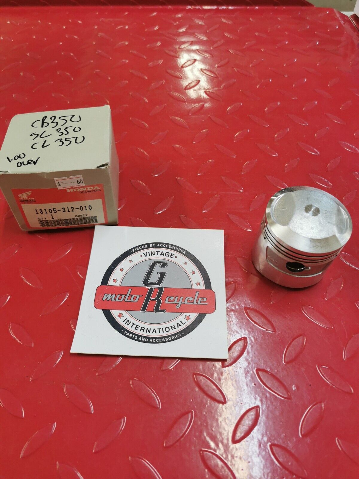 NOS Honda CL350 CB350 SL350 PISTON O/S (1.00) 13105-312-010 H12