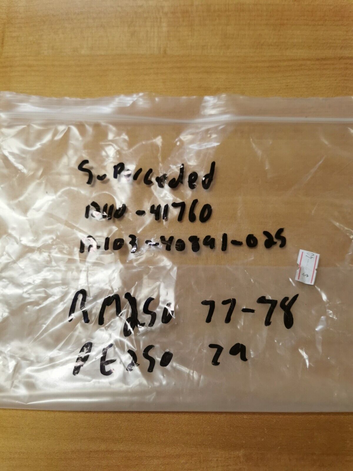 NOS SUZUKI RM250 77 78 PE250 79 PISTON SUPERCEDED 12110-41760 12103-40891-025 S7