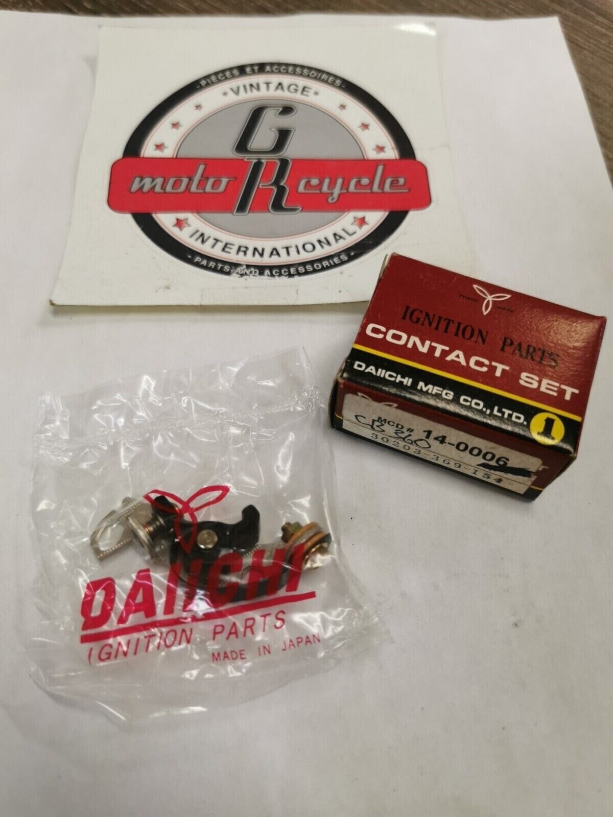 NOS DAIICHI HONDA CB360G IGNITION POINTS 14-0006 J31