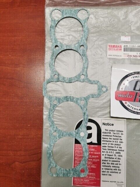 NOS Yamaha XJ550 CYLINDER GASKET 4U8-11351-00-00 SUB 4U8-11351-10-00 Y107