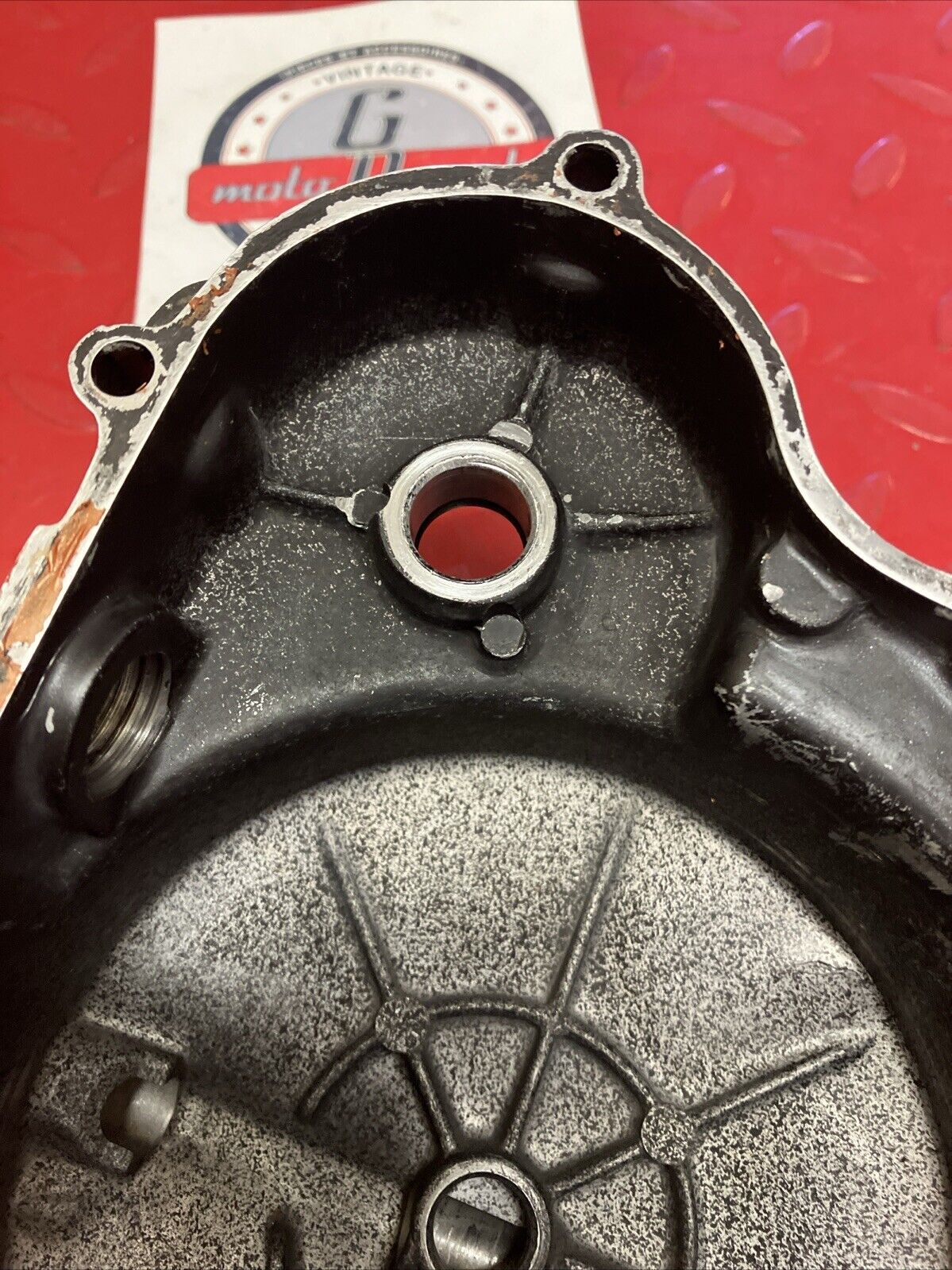 Kawasaki KX125 1987 Right crankcase clutch cover 1985 1986