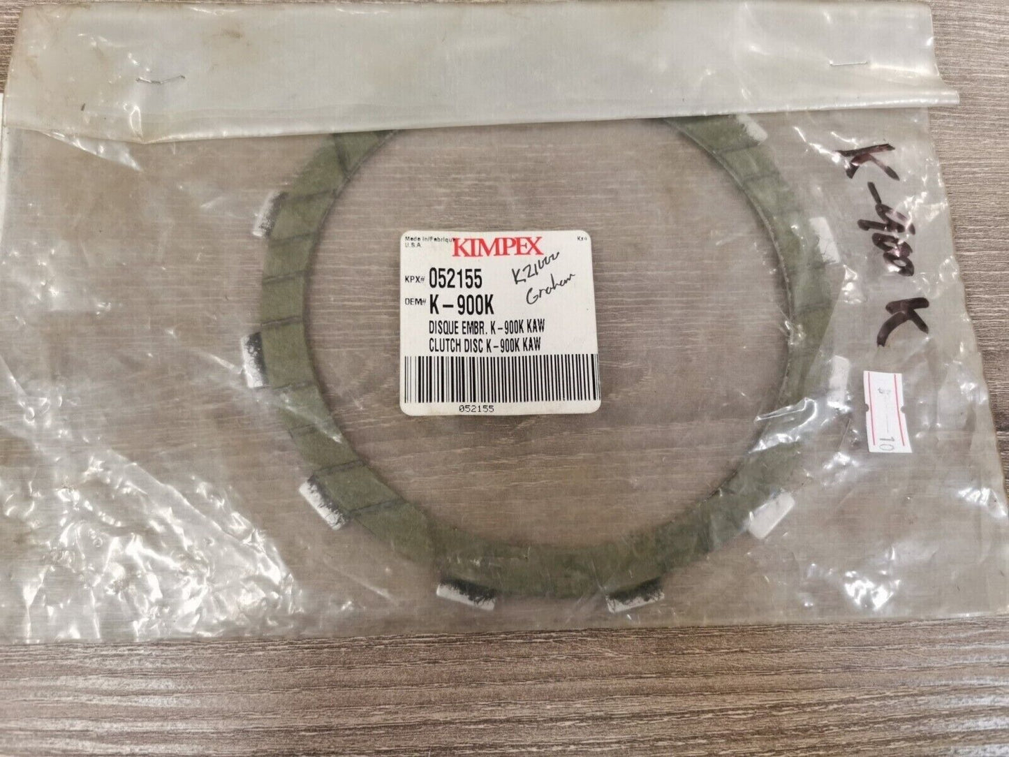 NOS KIMPEX KAWASAKI KZ1000 Clutch Plate K-900K J25