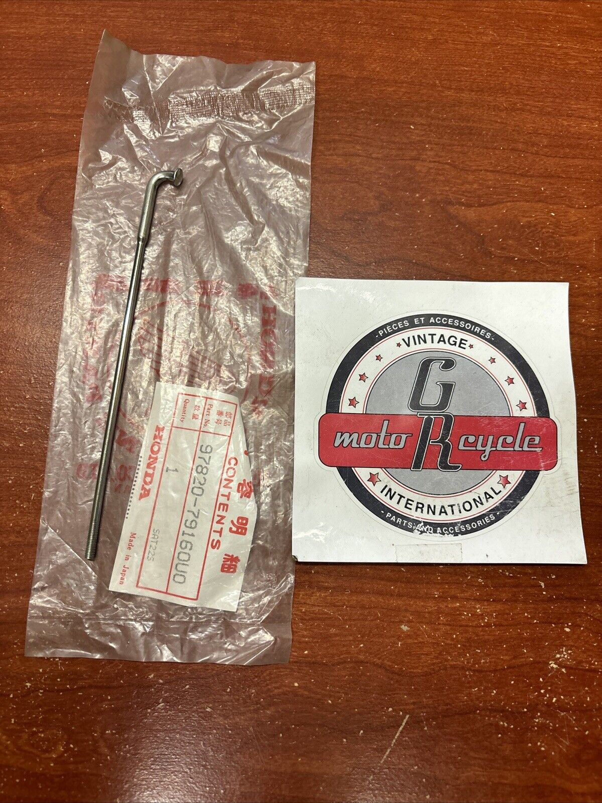 NOS Honda 1981 CR250R CR450R SPOKE BS 7X160 97820-79160U0 H160