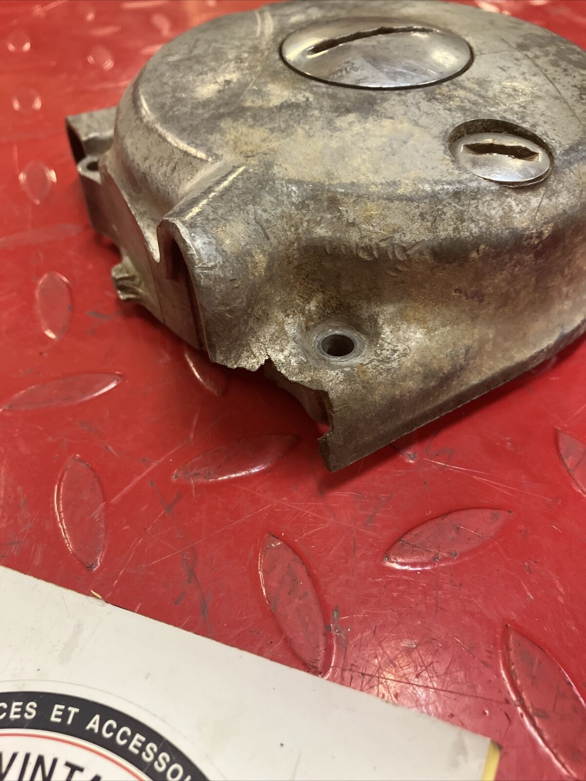 Honda TL125 1975 left crankcase stator cover 1974 1976