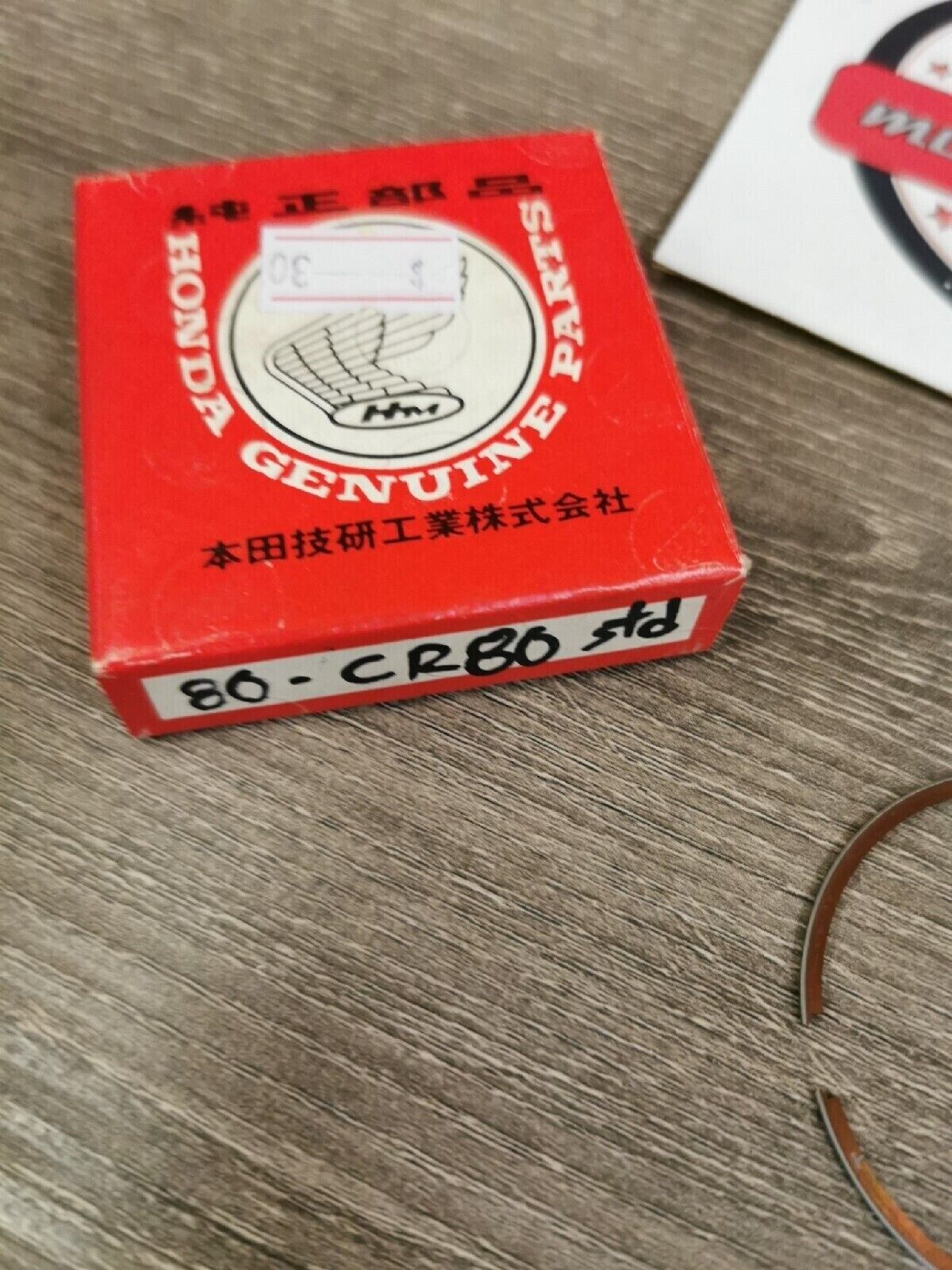 NOS HONDA CR80 1980  1981 PISTON RING STD 13121-169-671 H48