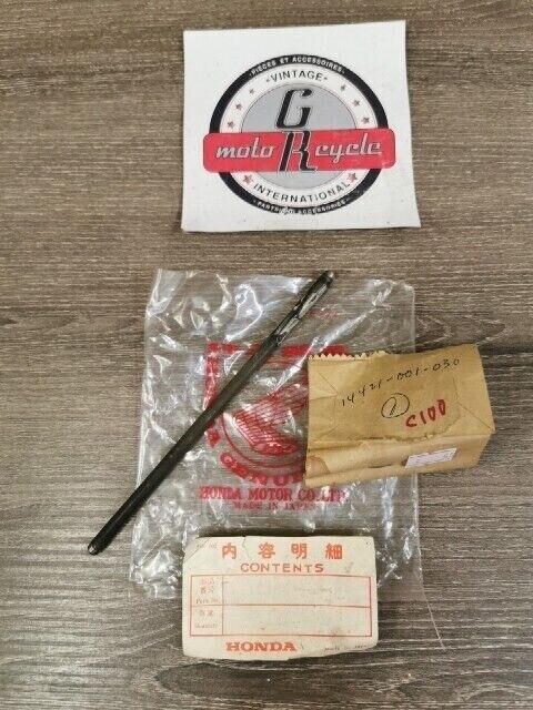 NOS HONDA C100 C102 C105 C105T C310S C320S ROD EXHAUST PUSH 14421-001-030 H95