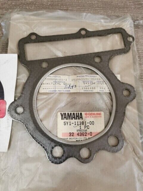 NOS YAMAHA XT550K XT550 1982 1983 GASKET CYLINDER HEAD 1 5Y1-11181-00-00 Y186