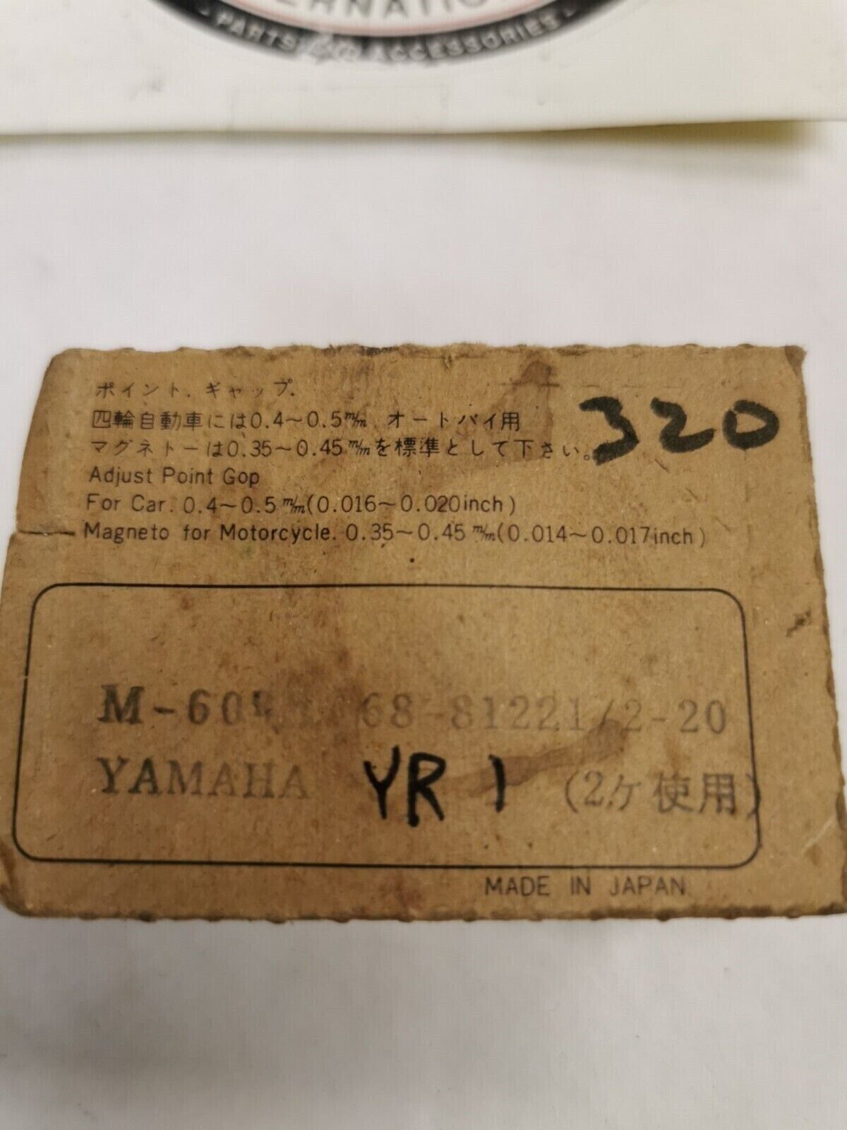 NOS FW Yamaha CS3 R3 YCS1 YR1 YR2  POINT CONTACT  M60 J31