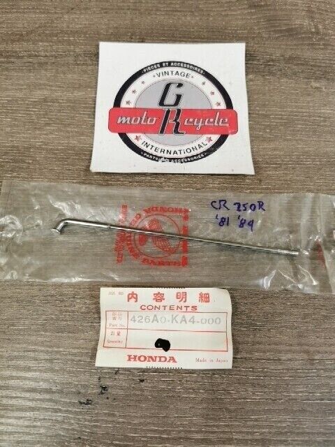 NOS HONDA CR250R CR450R 1981 REAR Wheel Spoke 426A0-KA4-000 H79