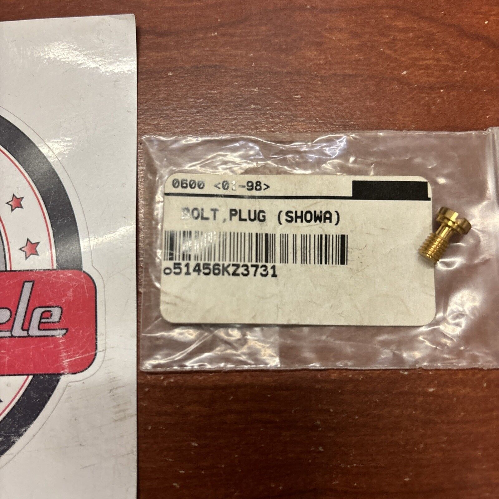 NOS Honda CR125R CR250R CR500R CR80R CR85R PLUG BOLT 51456-KZ3-731 H150