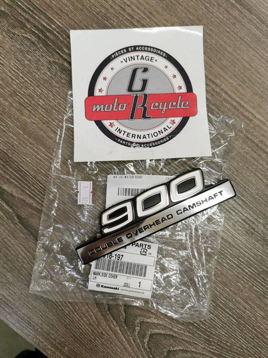 NOS KAWASAKI Z1 900 1973  1974 Side Cover Emblem 56018-197 K28