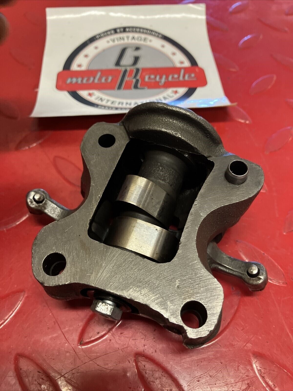 Honda XR75 1974 camshaft rocker arm holder 1973 1975 1976