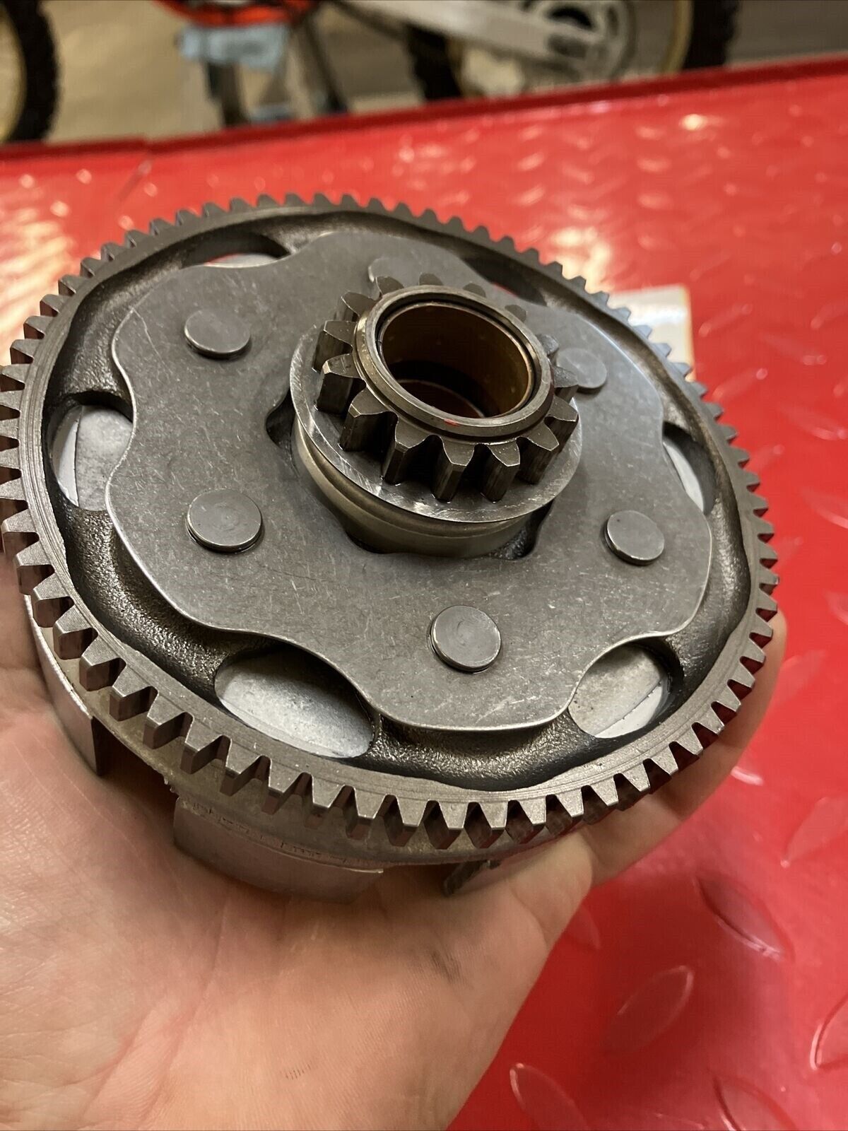 Honda CR80R 1990 complete clutch basket hub pressure plate 22100-GC4-600