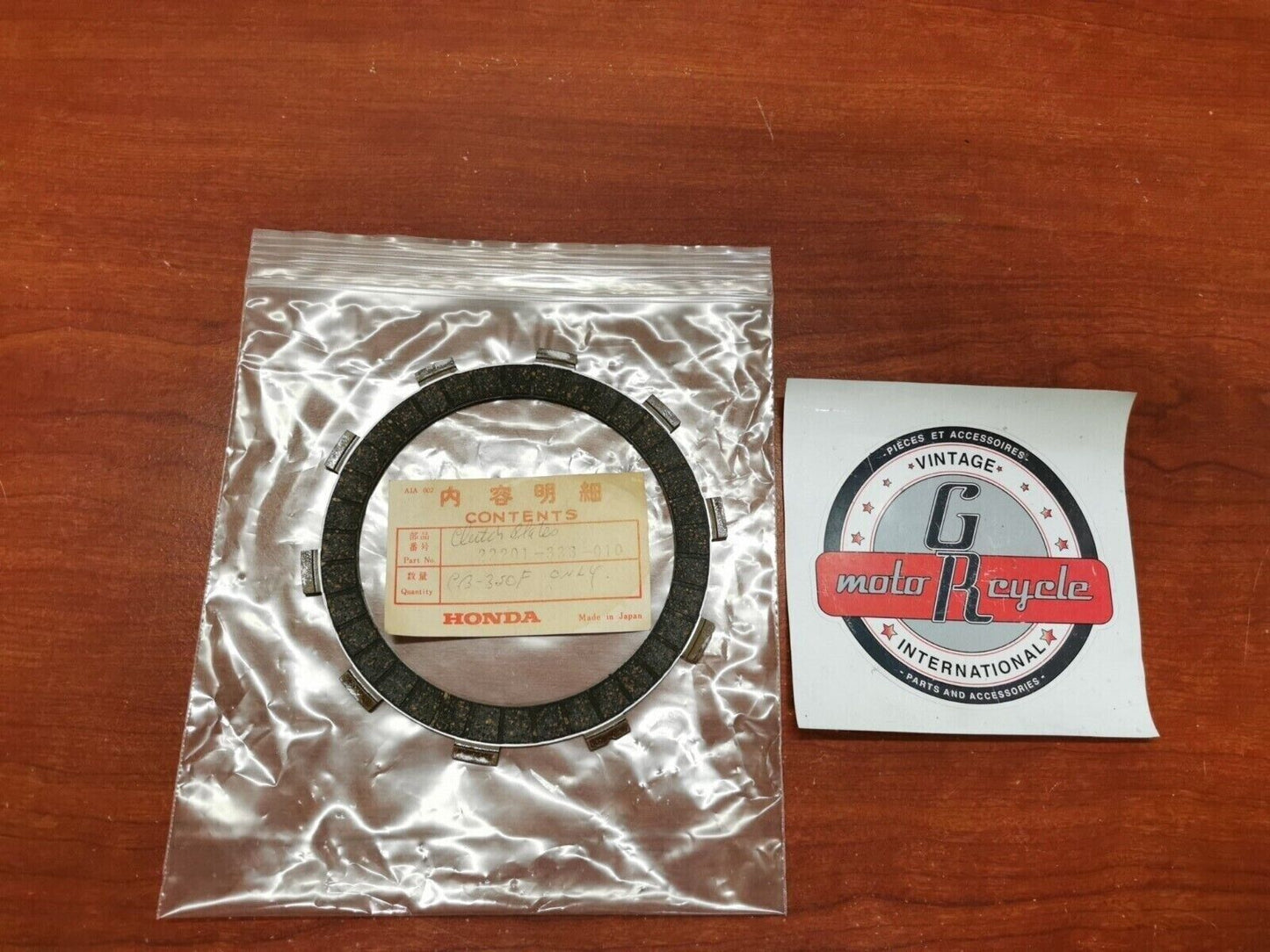 NOS Honda CB350F CB350F1 CLUTCH FRICTION DISK 22201-333-010 H63